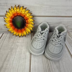 Nike Air Force 1 Toddler Shoes Light Grey Casual Sneakers Size 8C